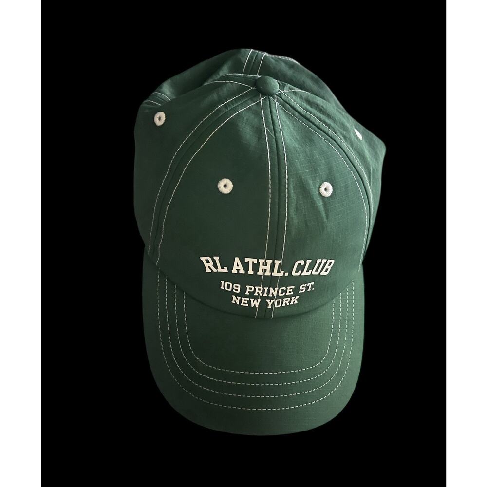 Nwt POLO RALPH LAUREN RIPSTOP BALL CAP Green 109 Prince St New York